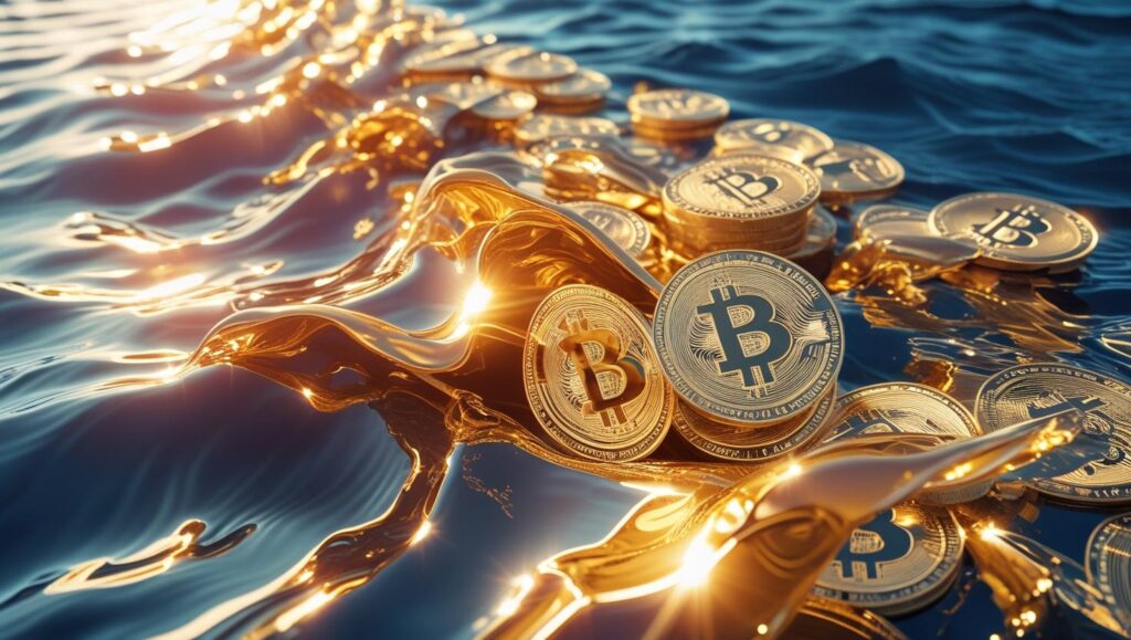 waves-of-wealth-generation-showing-coins-with-bitcoin-symbol-inscription-lustruous-golden-waves-and-scene-shiny-and-bright